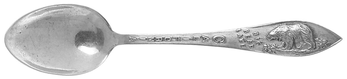 States & Cities Souvenir Spoons(Sterling) California Demitasse Spoon by H.H.Tammen Curio Co.-1