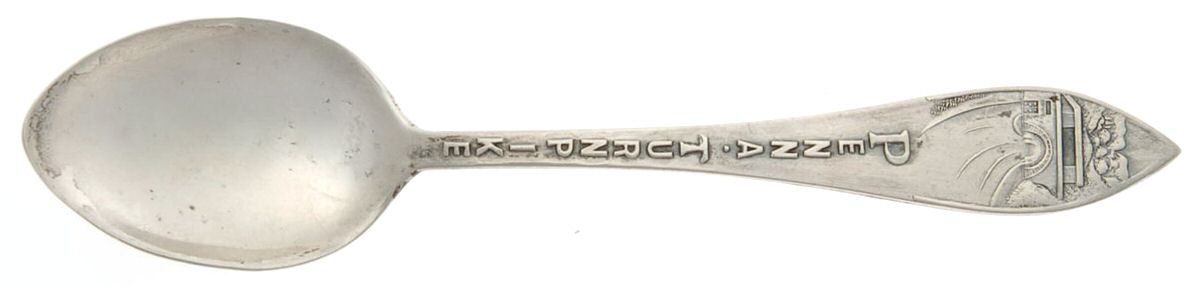 States & Cities Souvenir Spoons(Sterling) Pennsylvania Demitasse Spoon by H.H.Tammen Curio Co.-1