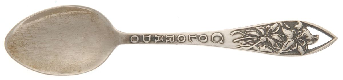 States & Cities Souvenir Spoons(Sterling) Colorado Demitasse Spoon by H.H.Tammen Curio Co.-1