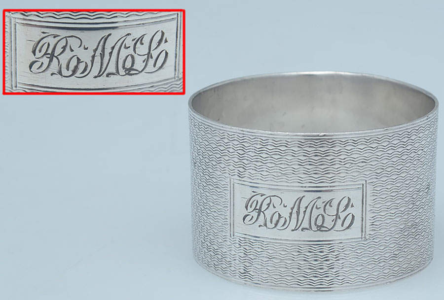 HBZ1 (Sterling, Hollowware) Napkin Ring by Harman Brothers-1