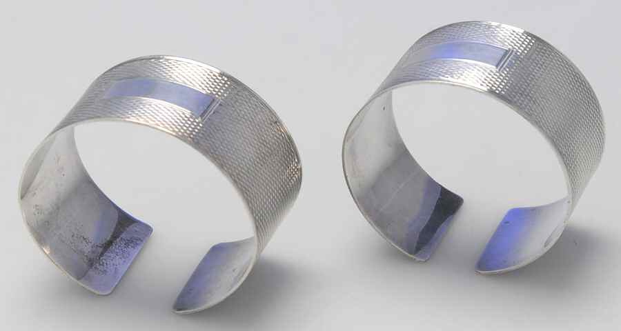 HBZ2 (Sterling, Hollowware) Napkin Ring - Set of 2 by Harman Brothers-1