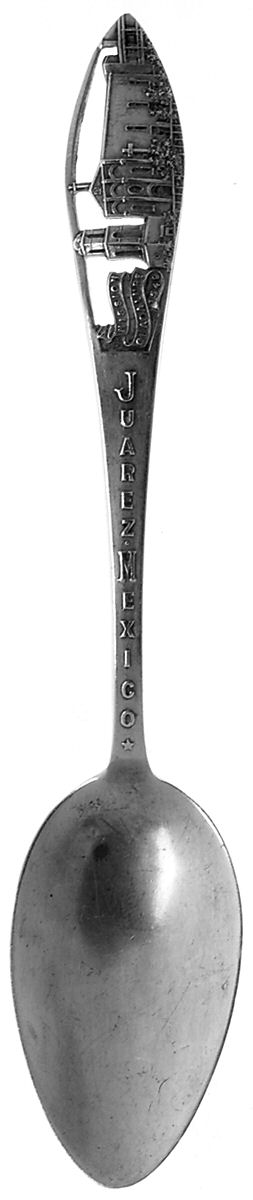 Mexico Souvenir Spoons (Sterling) Mexico Teaspoon by H.H.Tammen Curio Co.-1