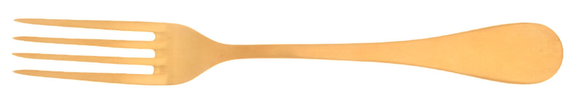 Rocco-Matte (Gold Electroplate) Individual Salad Fork by Herdmar-1