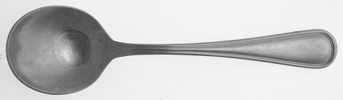 Contour (Stainless) Round Bowl Soup Spoon (Cream Soup) by Hepp-1