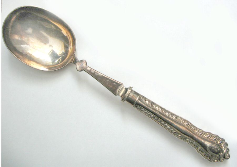 H2E3 (Silverplate) Place/Oval Soup Spoon by Hawksworth, Eyre & Co-1