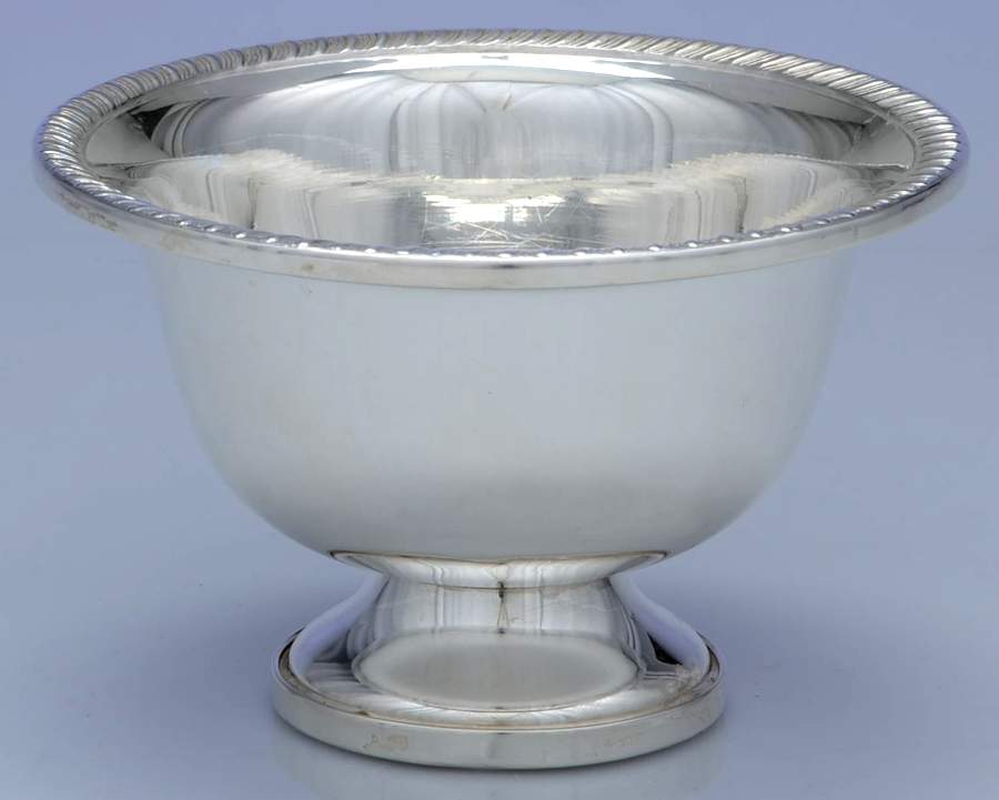 701 (Sterling, Hollowware) Weighted Mayonnaise Bowl by Hunt Silver Co-1
