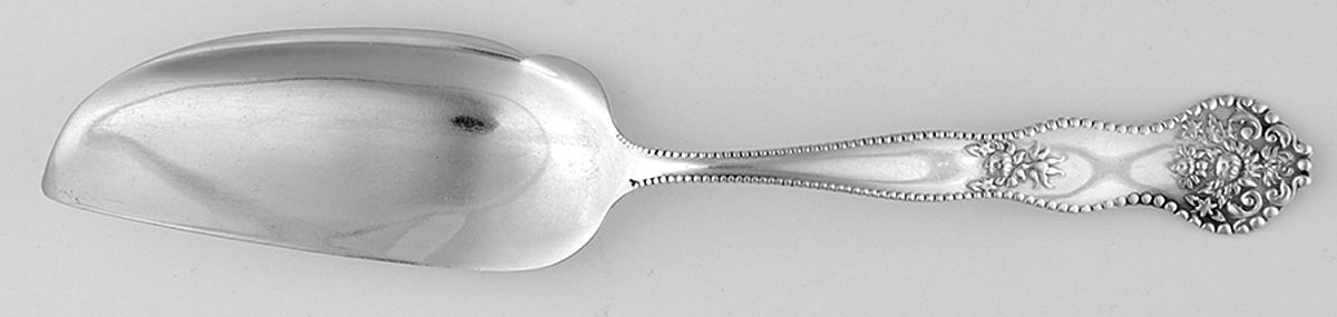 HCU8 (Sterling) Large Flat Handle Crumb Knife/Crumber by H H Curtis & Co-1