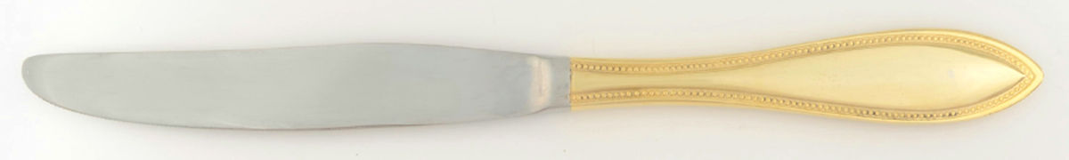 HRE20 (Gold Electroplated) Modern Solid Knife by Heritage China-1