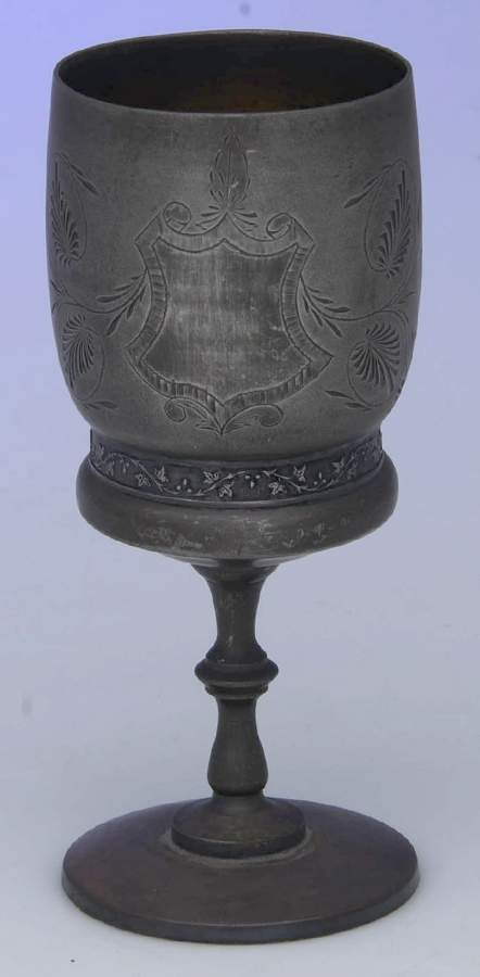 Silverplate Hollowware Water Goblet by Chas W Hamill & Co-1