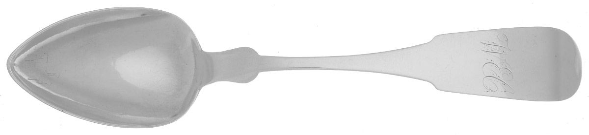 Coin Silver Flatware Spoon-Dessert/Oval Soup by Hildeburn & Bros.-1