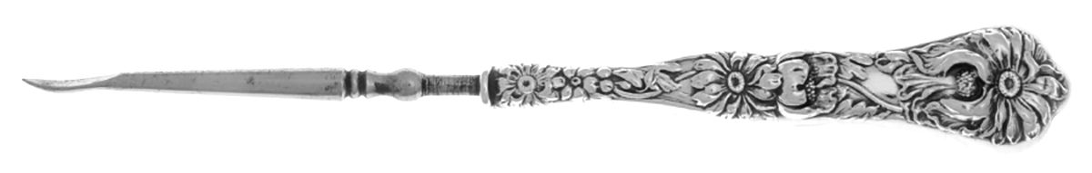 HCU10 (Sterling) Hollow Handle Nut Pick, Silverplate Pick by H H Curtis & Co-1