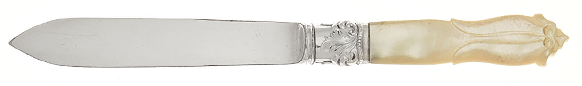 Pearl Handle 5 (Silverplate) Individual Fruit Knife with Silverplate Blade by Harrison Bros & Howson-1