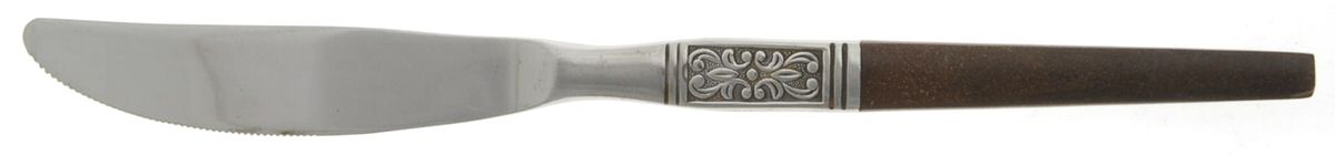 INR19 (Stainless, Brown Handle) Modern Solid Knife by Interpur-1