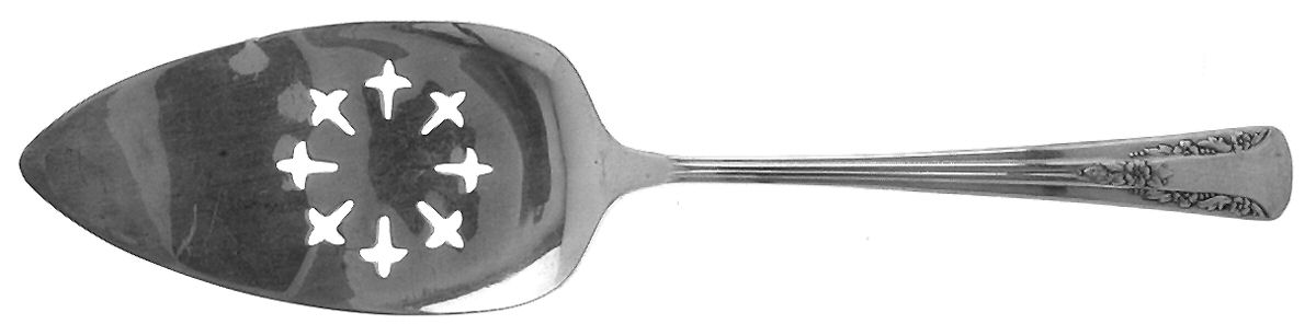 Camelia (Silverplate, 1940) Solid Pierced Pie Server by International Silver-1