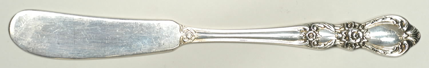 Heritage (Silverplate, 1953) Flat Handle Butter Spreader by International Silver-1