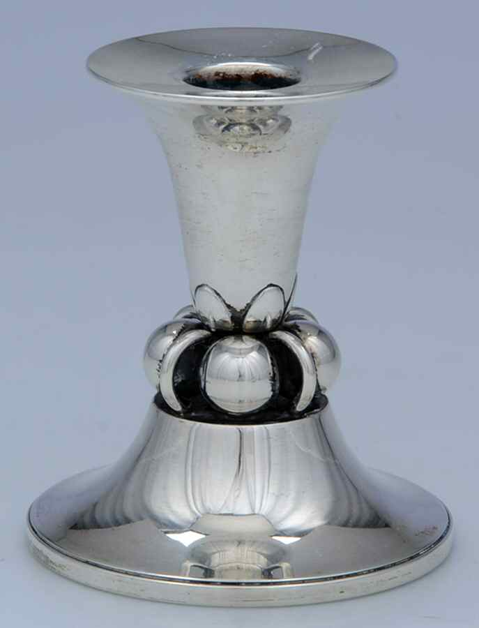 La Paglia Designed (Sterling, Hollowware) 4" Console Candleholder by International Silver-1