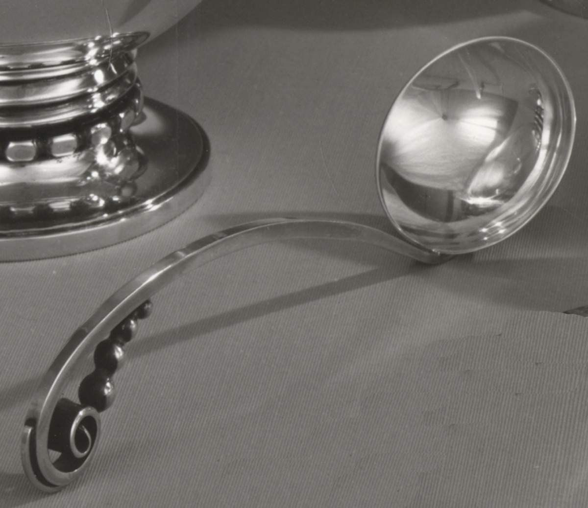 La Paglia Designed (Sterling, Hollowware) Sauce Ladle, Solid Piece by International Silver-1