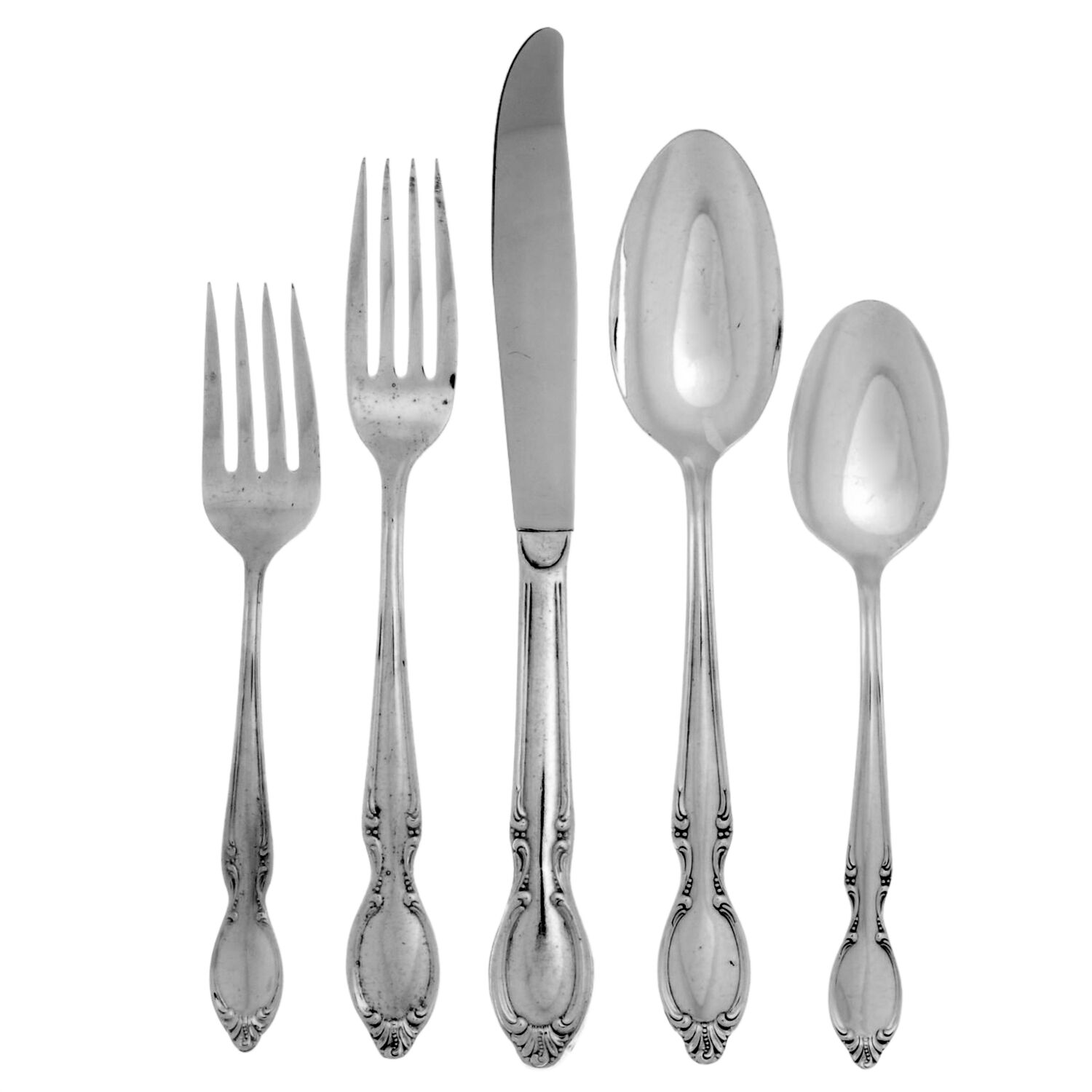 Precious Mirror (Silverplate, 1954) 40  Piece Estate Set by International Silver-1