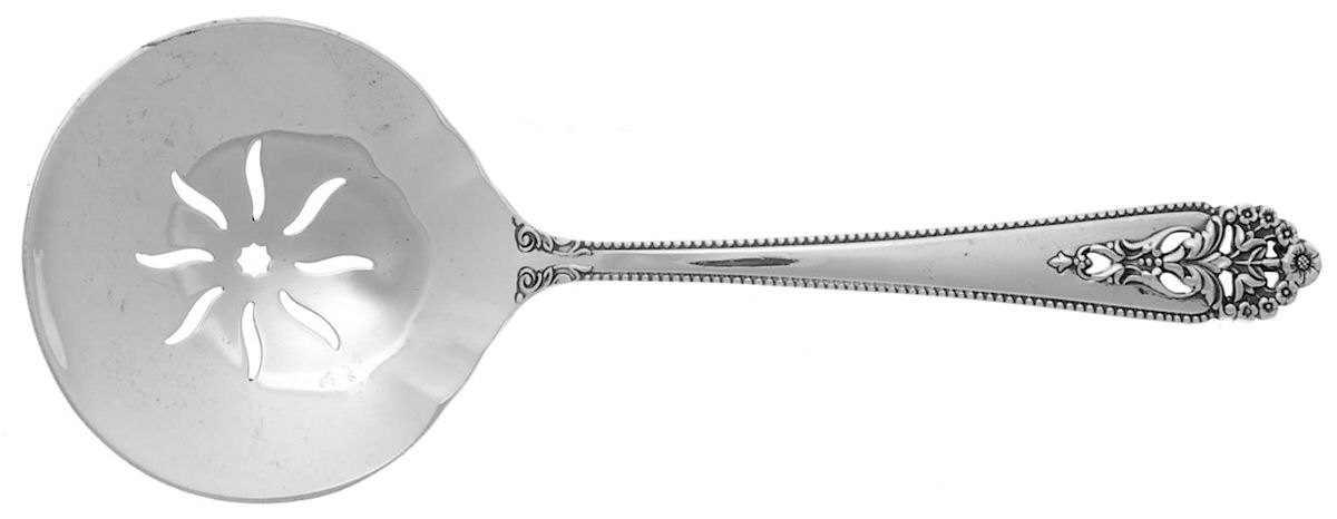 Queen's Lace (Sterling, 1949) Solid Bon Bon Spoon by International Silver-1