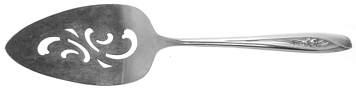 Silver Tulip (Silverplate, 1956) Server-Pie/Solid-Pierced by International Silver-1