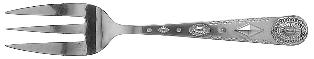 Taos (Stainless) Medium Solid Cold Meat Serving Fork by International Silver-1