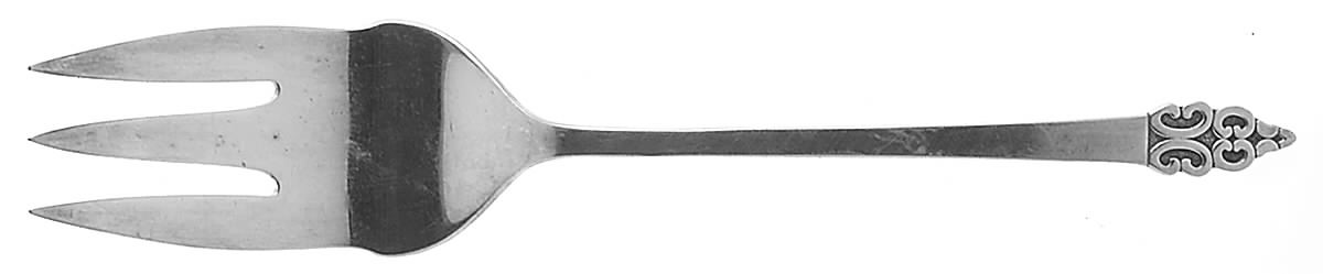 Triumph (Silverplate, 1968) Large Solid Cold Meat Serving Fork by International Silver-1