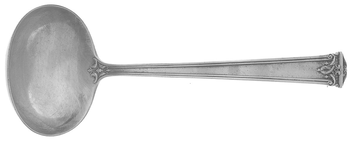 Trianon (Sterling, 1921, No Monograms) Solid Gravy Ladle by International Silver-1