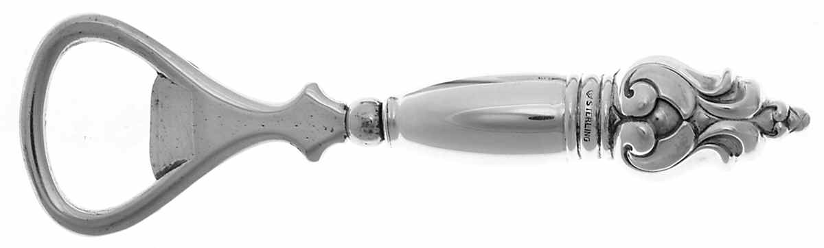 Royal Danish (Sterling, Hollowware) Bottle Opener with Stainless Bowl by International Silver-1