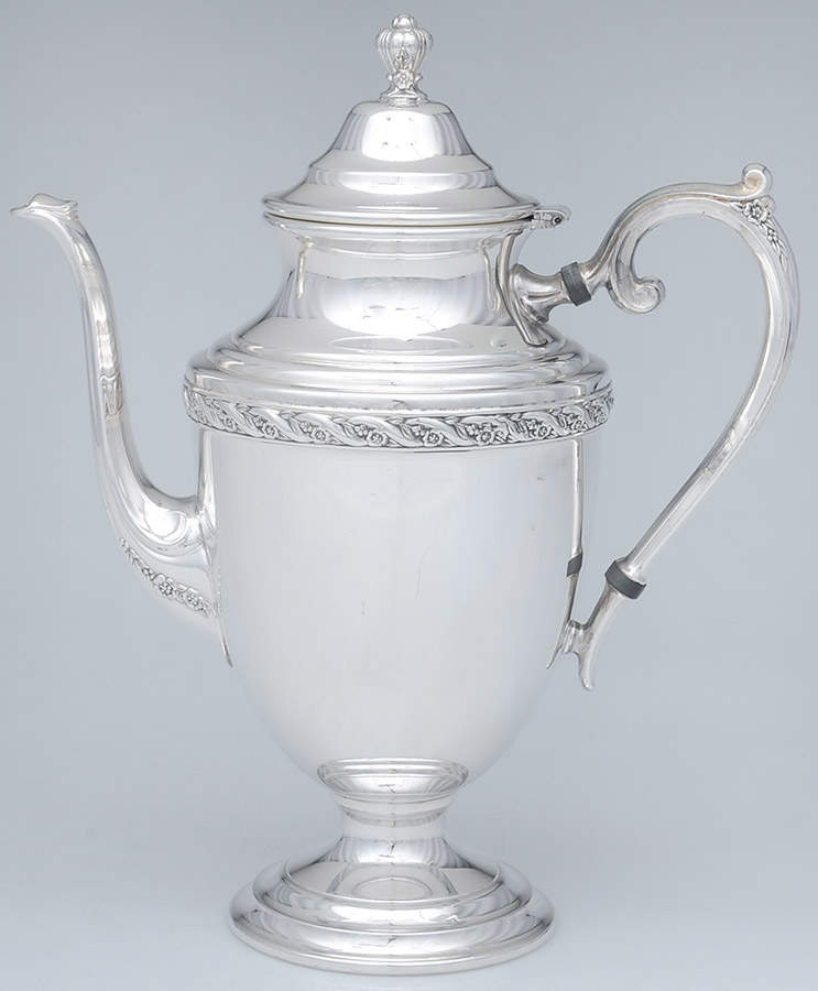 Spring Flower (Silverplate, Hollowware) Silverplate Coffee Pot by International Silver-1
