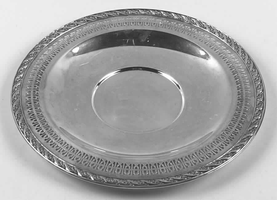 Spring Flower (Silverplate, Hollowware) Silverplate Sandwich Plate by International Silver-1