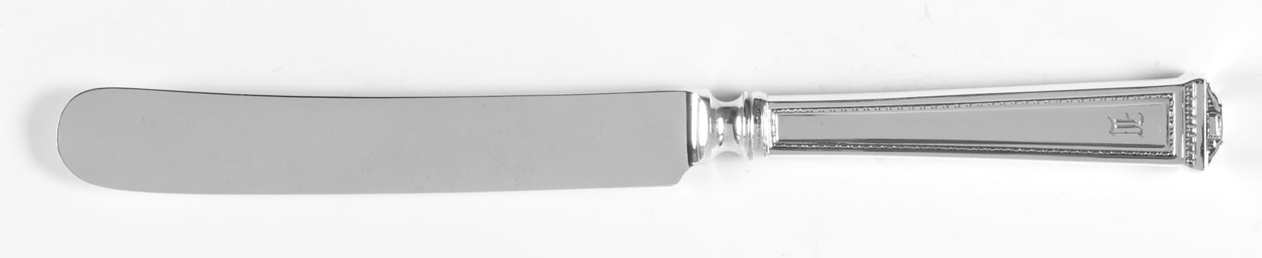 Pantheon (Sterling, 1920, Monograms) Old French Hollow Knife with Bolster by International Silver-1