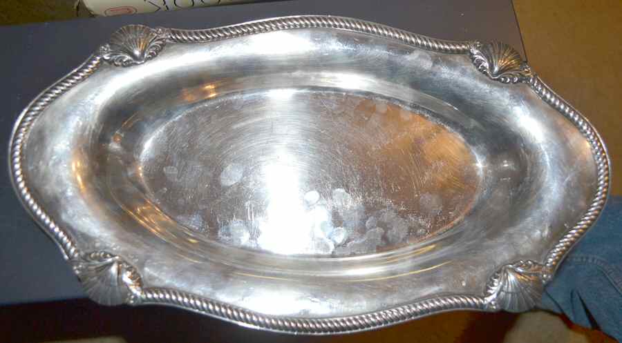 Admiral II (Silverplate, 1940, Hollowware) Silverplate Bread Tray by International Silver-1