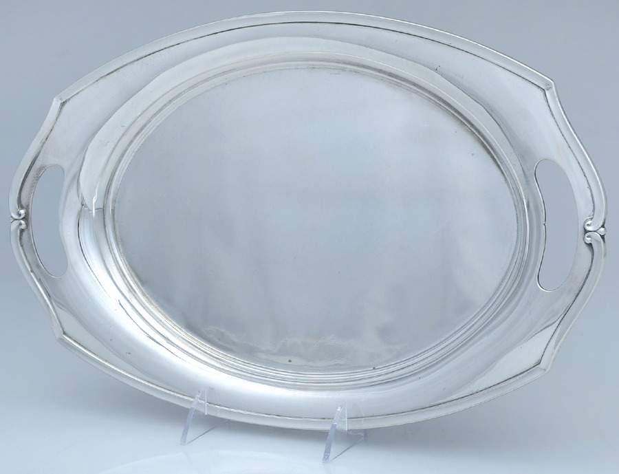 Minuet (Sterling, 1925, Hollowware) 15" Waiter Tray by International Silver-1