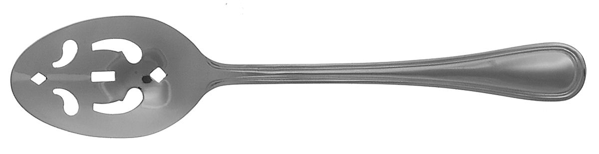 Edgebrook (Stainless) Pierced Tablespoon (Serving Spoon) by International Silver-1
