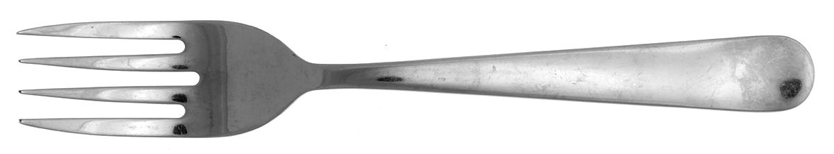 Dragon (Stainless) Medium Solid Cold Meat Serving Fork by Ikea Flatware-1