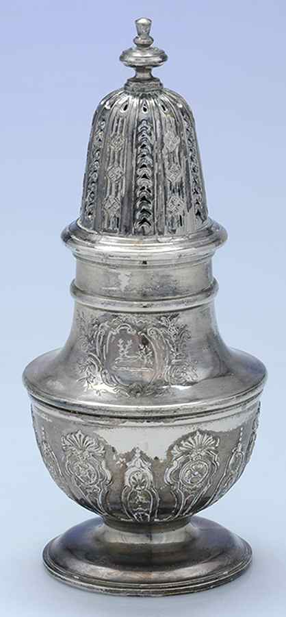 Silverplate Hollowware Muffineer by Israel Freeman & Son Ltd-1
