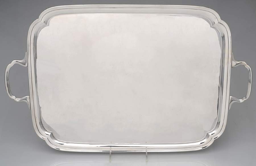 Silverplate Hollowware 20" Waiter Tray by Israel Freeman & Son Ltd-1