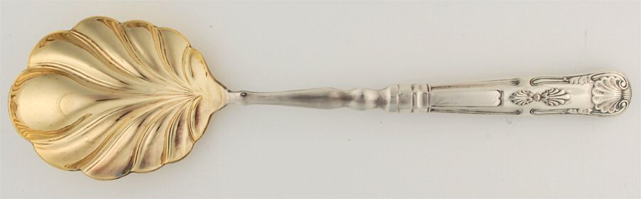 ISF2 (Silverplate) Salad Serving Spoon with Plated Bowl by Israel Freeman & Son Ltd-1