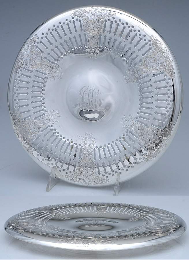 I1DI1D1 (Sterling, Hollowware) 10" Footed Cake Plate by I.N. Deitsch-1