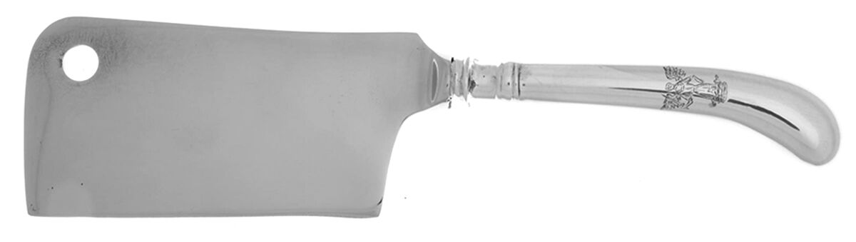 Queen Anne (Sterling) Cheese Cleaver with Stainless Blade HC by James Robinson-1