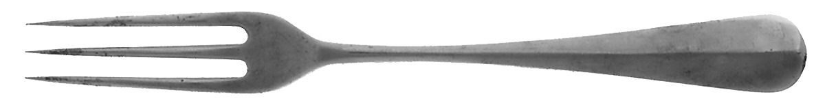 Queen Anne (Sterling) 3 Tine European Fork by James Robinson-1
