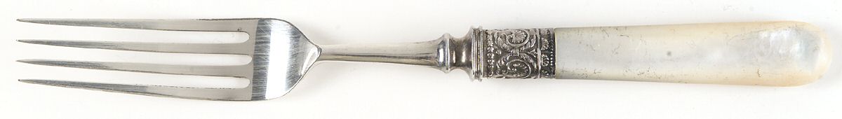Pearl Handle 1 (Sterling) Pearl Handle Fork by 1834 J Russell & Co.-1