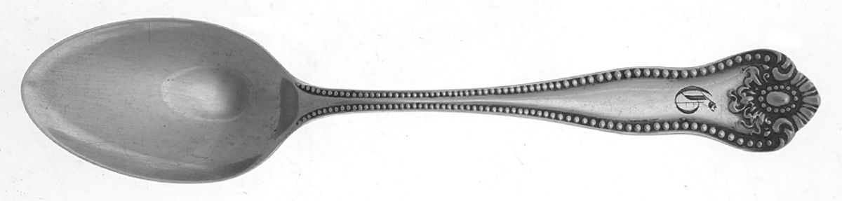 Lexington (Sterling) Monogram Teaspoon by JB & SK Knowles Silver-1