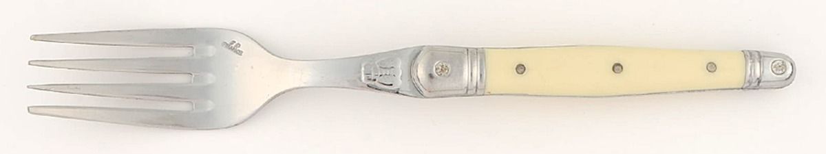 Laguiole-Ivory (Stainless) Individual Salad Fork by Jean Dubost (France)-1