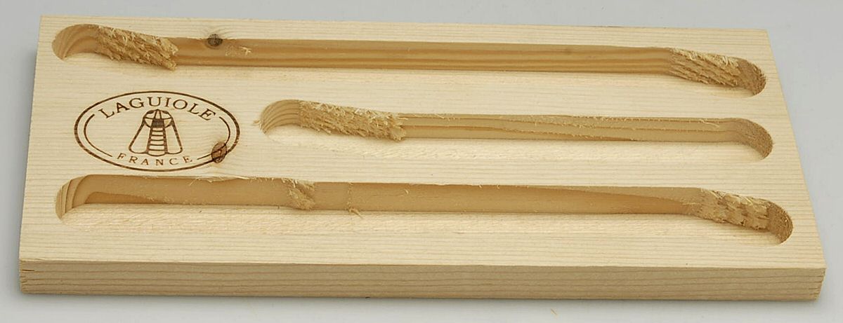 Laguiole-Ivory (Stainless) Wood Cheese Tray by Jean Dubost (France)-1
