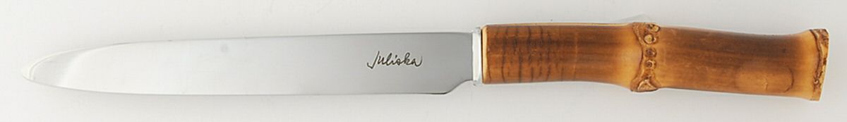 Bamboo-Natural (Stainless, Wood) New French Hollow Knife by Juliska Flatware-1