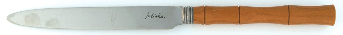 Olive Wood (Stainless, Wood) New French Hollow Knife by Juliska Flatware-1