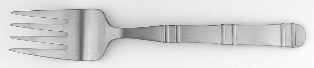 Amagansett (Stainless) Medium Solid Cold Meat Serving Fork by Joseph Abboud-1