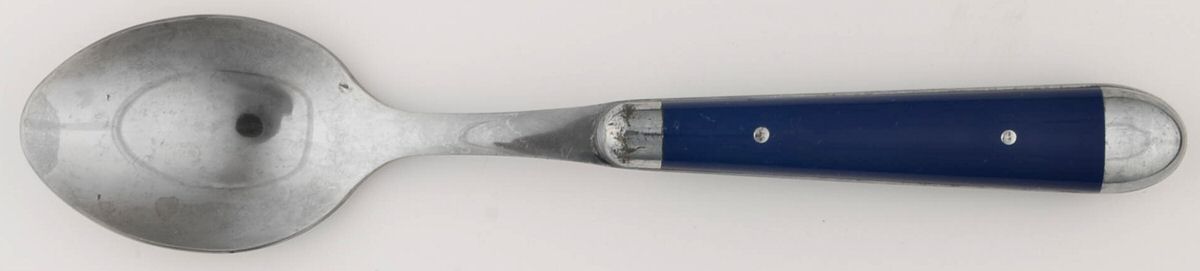 Pantry-Blue (Stainless) Place/Oval Soup Spoon by Jean Dubost (France)-1