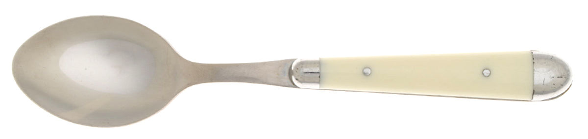 Pantry-White (Stainless) Place/Oval Soup Spoon by Jean Dubost (France)-1